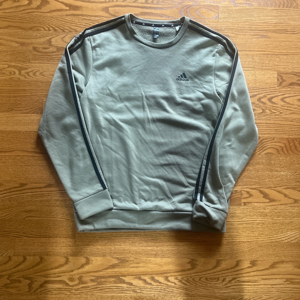 Adidas Green Crewneck Sweater, size M
